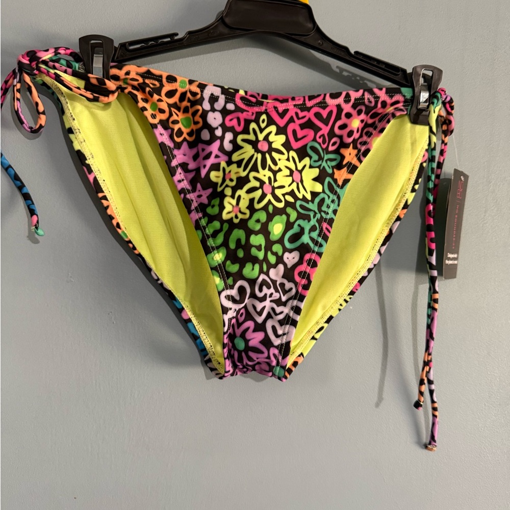 No Boundaries Neon Floral Bikini